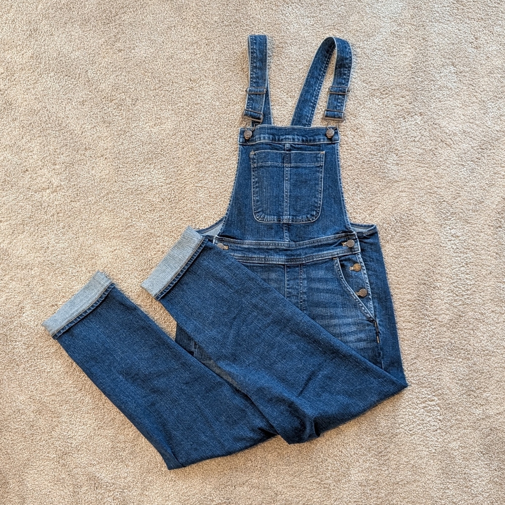 J. Crew Classic Blue Denim Overalls (XS)